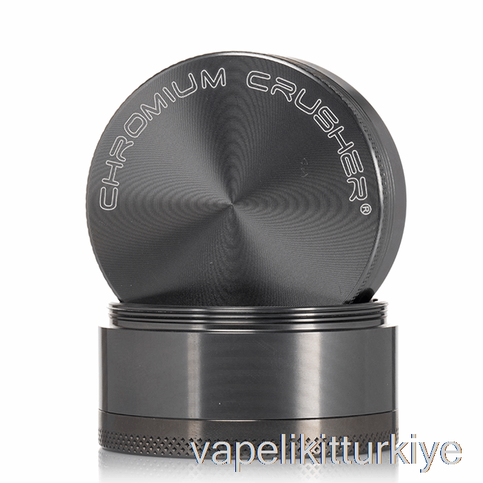 Vape Türkiye Krom Kırıcı 2.2inç 4 Parçalı öğütücü Gri